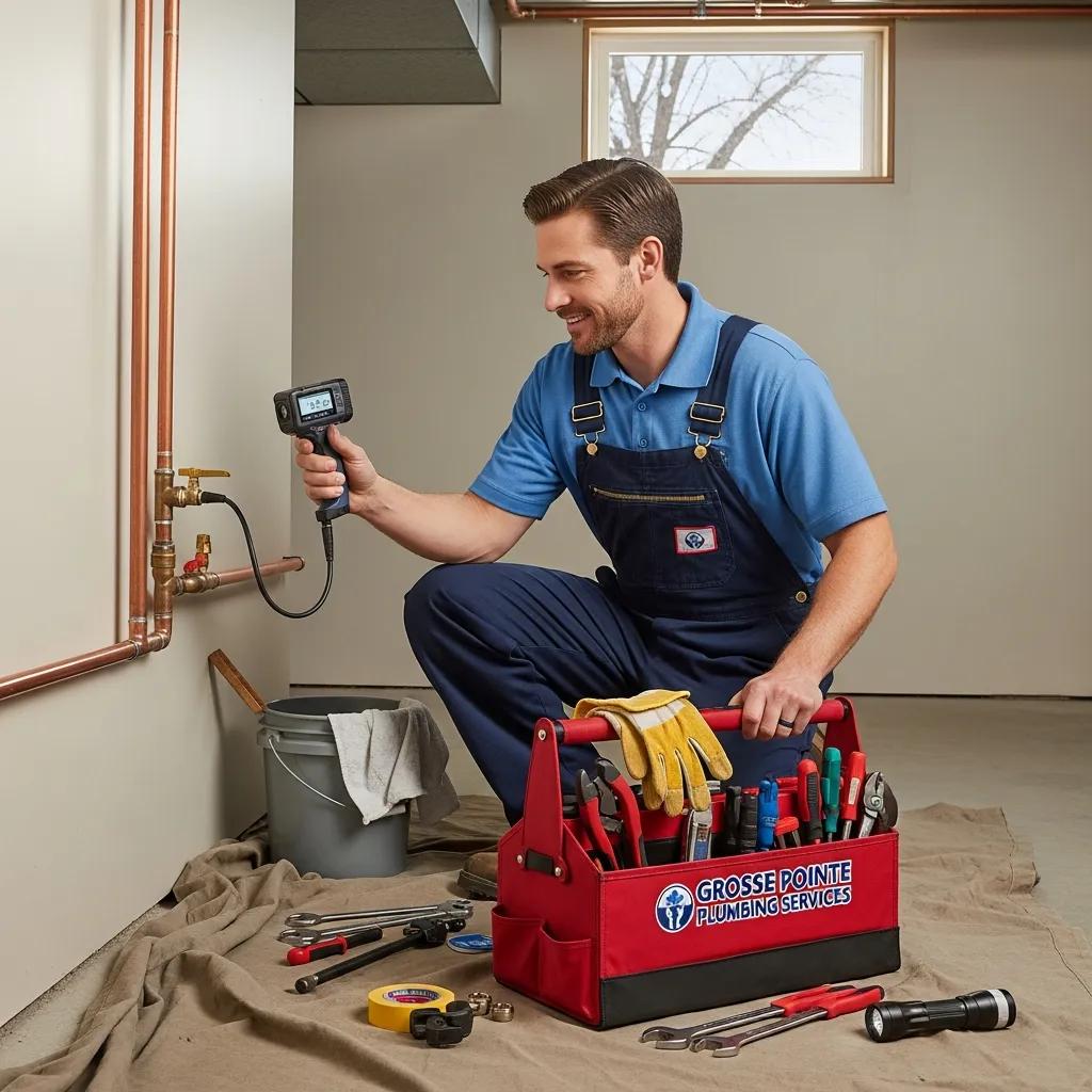 Professional plumber inspecting residential plumbing systems for proactive maintenance