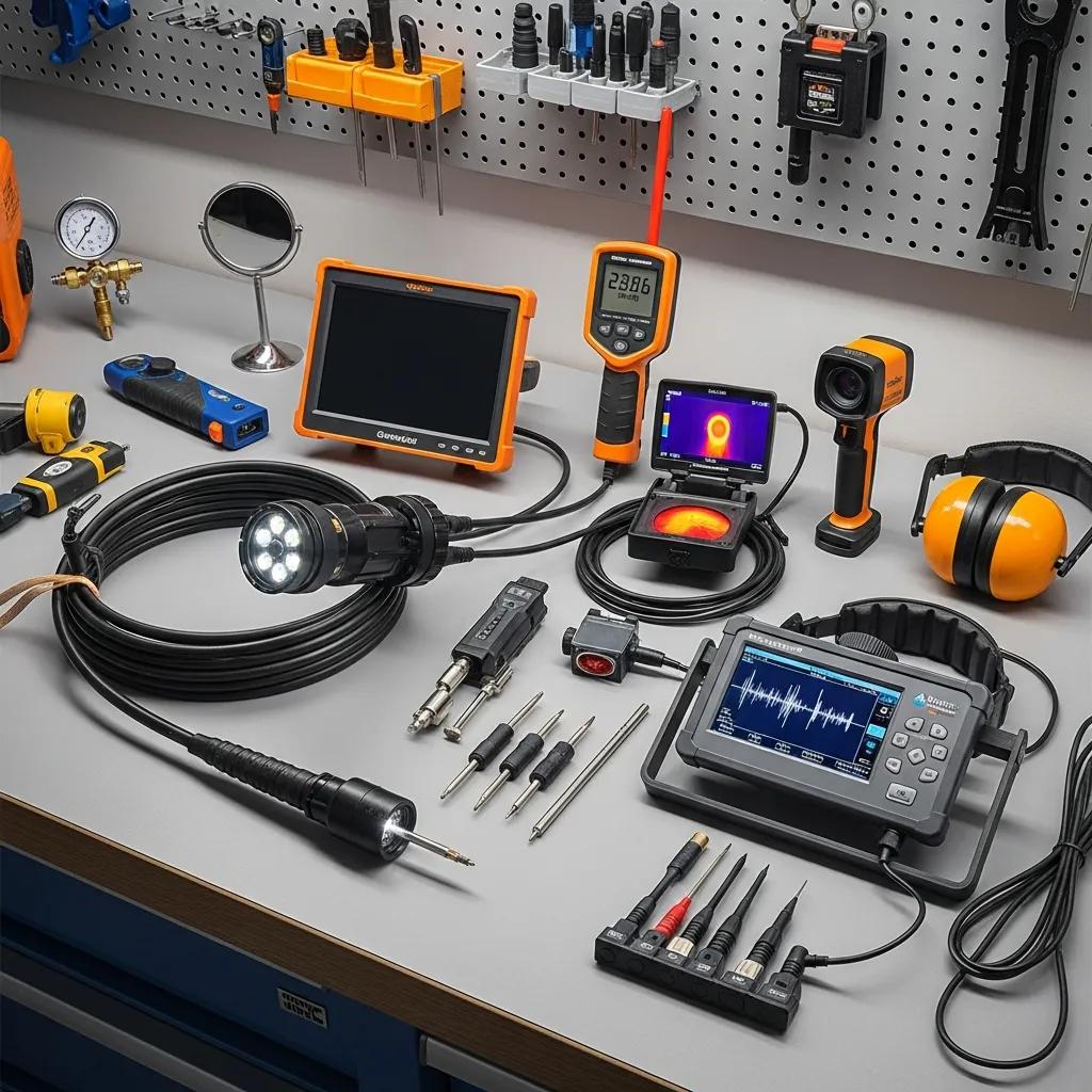 Sewer camera and leak detection equipment used for precise, noninvasive plumbing diagnosis