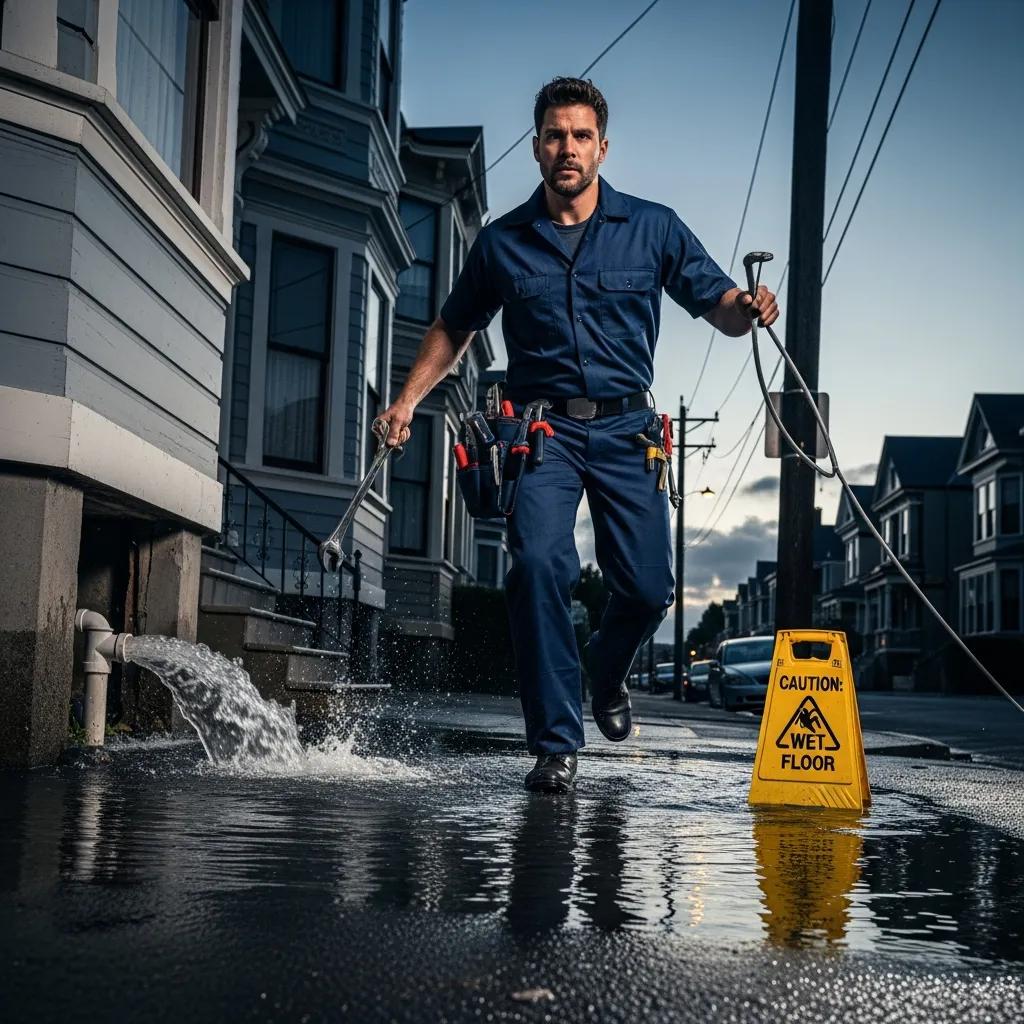 Plumber responding to an emergency — quick, professional 24/7 service